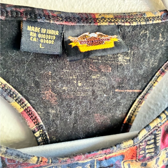 Vintage Harley-Davidson License Plate Print Tank Top – Size L - Picture 2 of 5